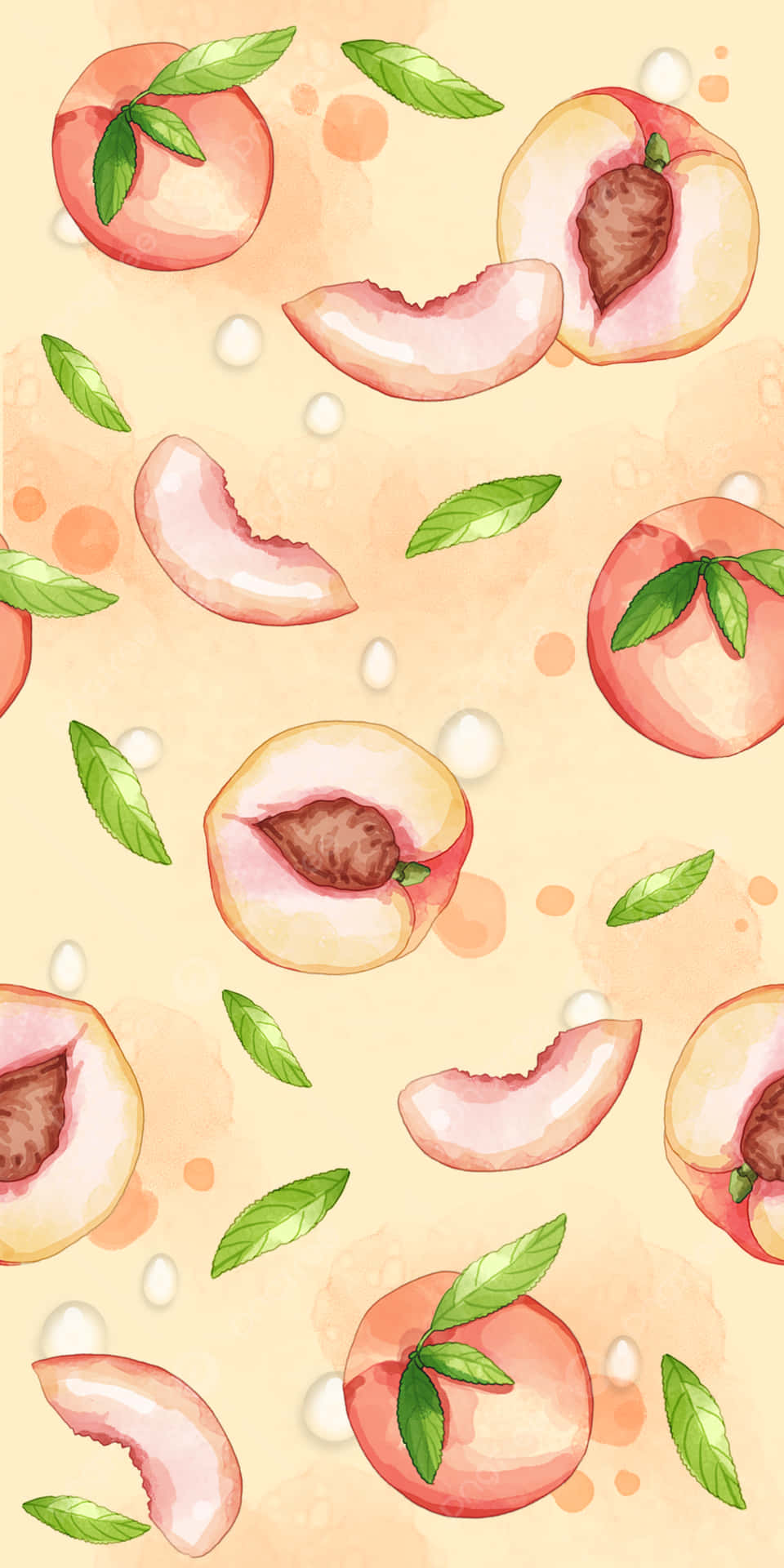 Cute Peach Wallpaper
