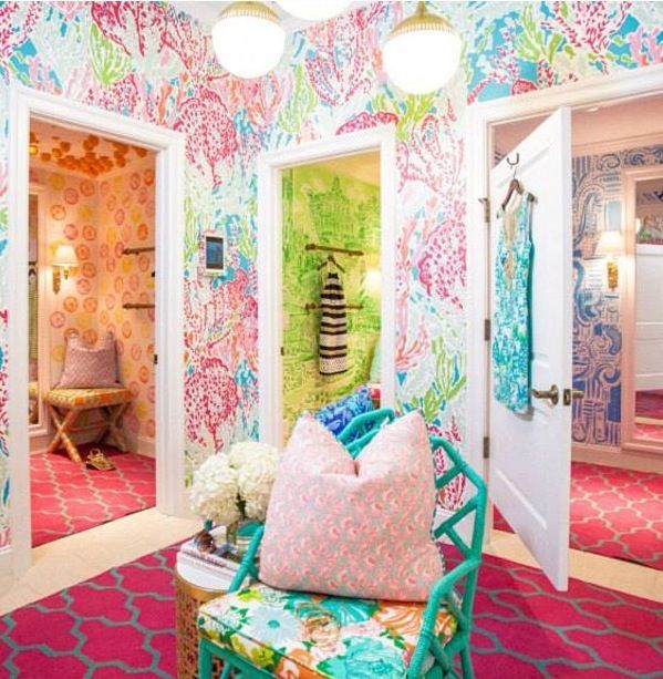 Lilly Pulitzer Dressing Room Makes Great Inspiration For A Little Girl