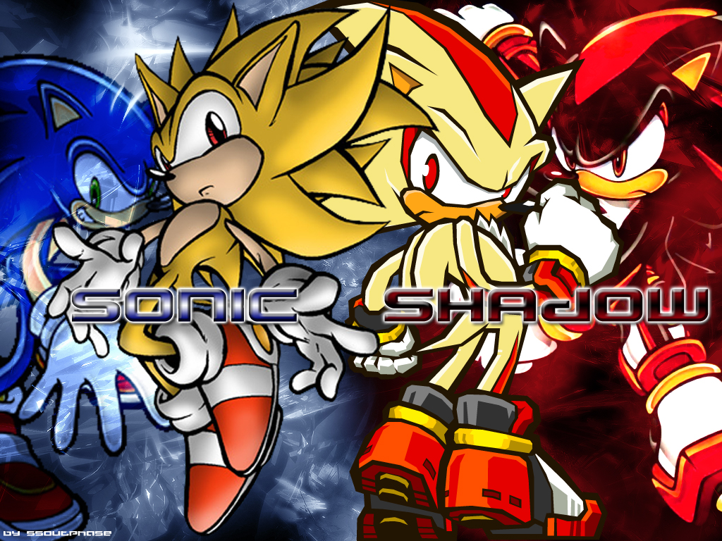 Sonic And Shadow Wallpaper By Ssoutphase