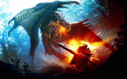Cool Fighting Dragons Wallpaper
