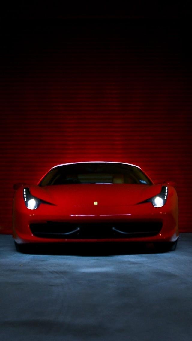Ferrari Italia Red X iPhone Wallpaper