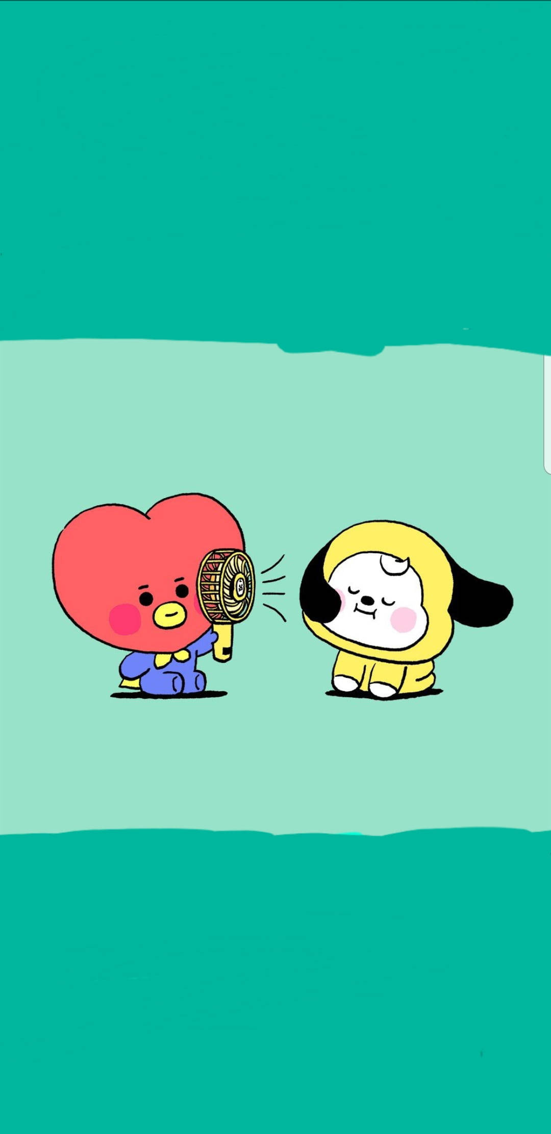 Bt21 Tata And Chimmy Wallpaper