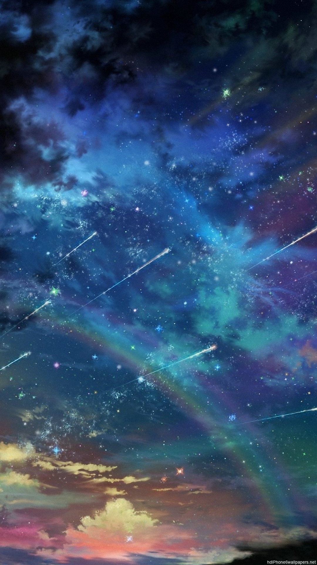 Rainbow Space Wallpaper Hd