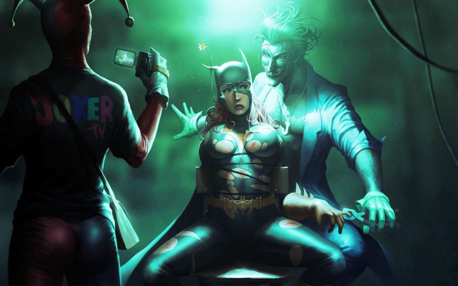 Wallpaper The Joker And Harley Quinn Torture Batwoman Digital