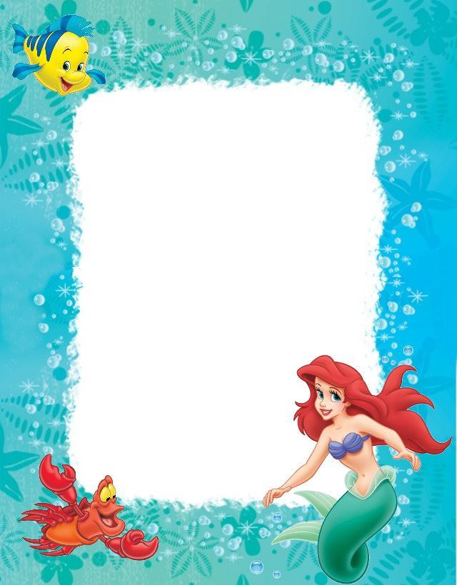 Free Printable Mermaid Theme Borders