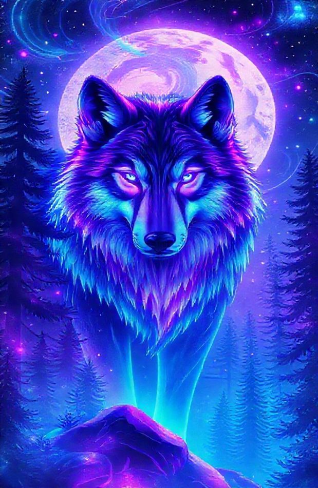 Neon Animal Wallpaper