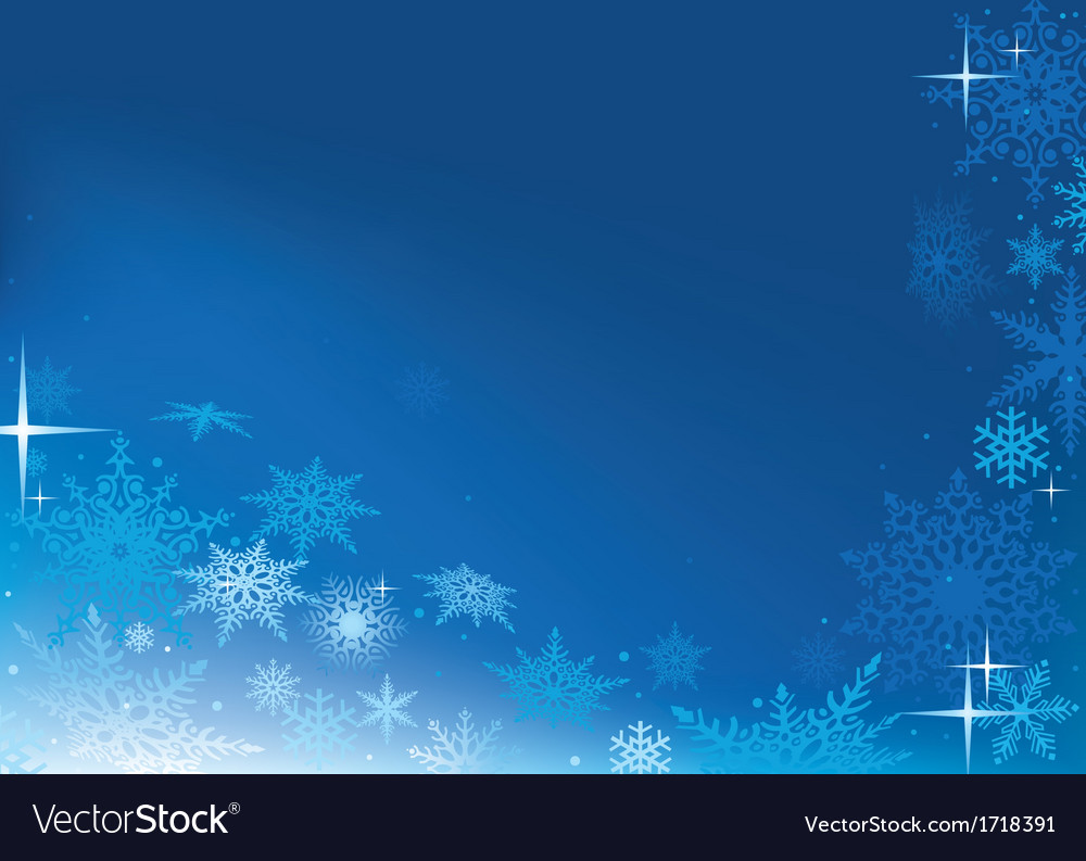 Blue Abstract Xmas Background Royalty Vector Image