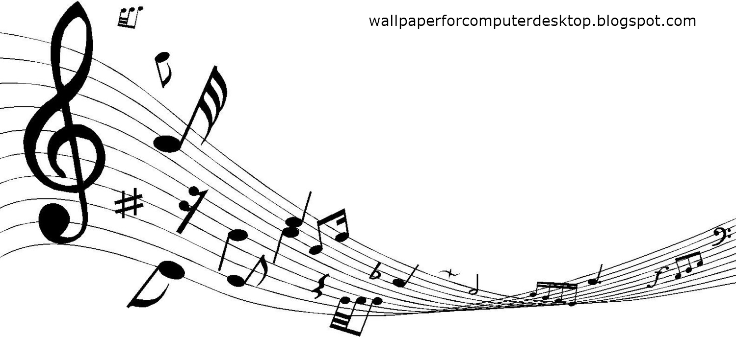 Decorative Music Notes Wallpaper Right Click On