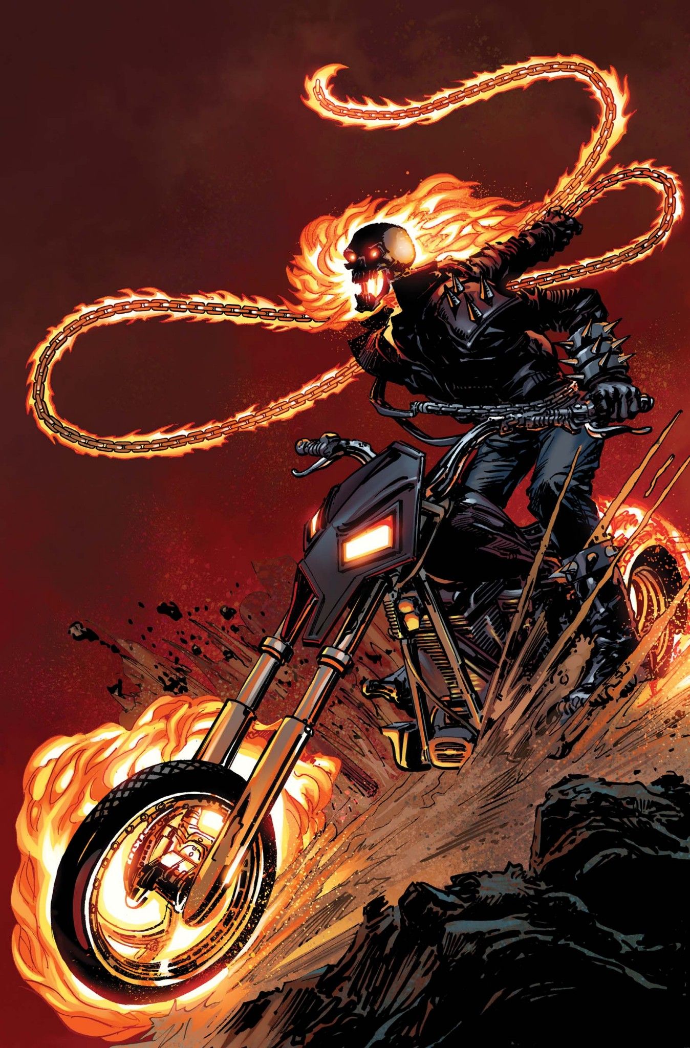 Ghost Rider Danny Ketch By Neal Adams Motoqueiro Fantasma