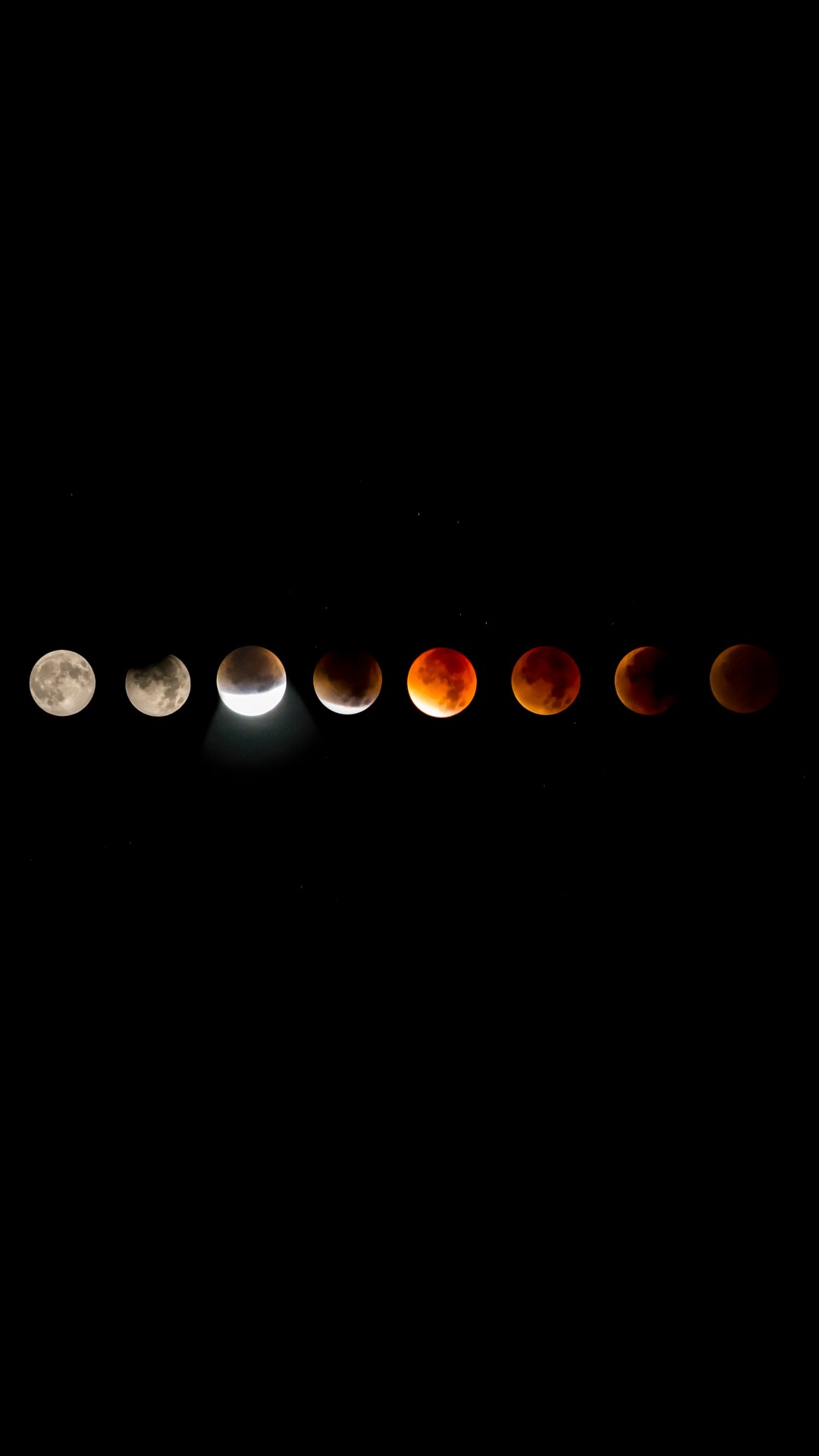 Blood Moon Lunar Eclipse iPhone Wallpaper 3d