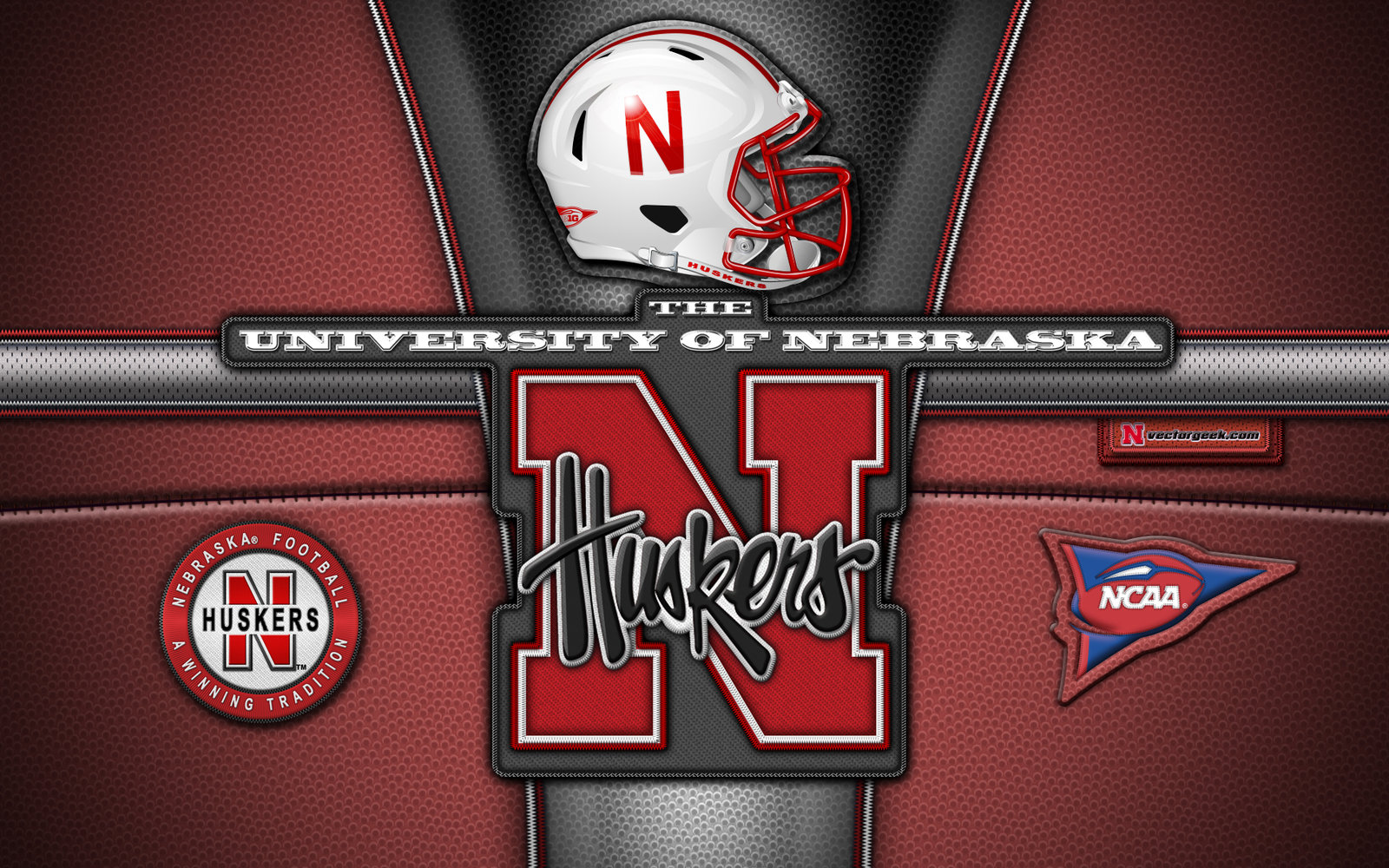 Huskers Patch Wallpaper Red By Vectorgeek Customization