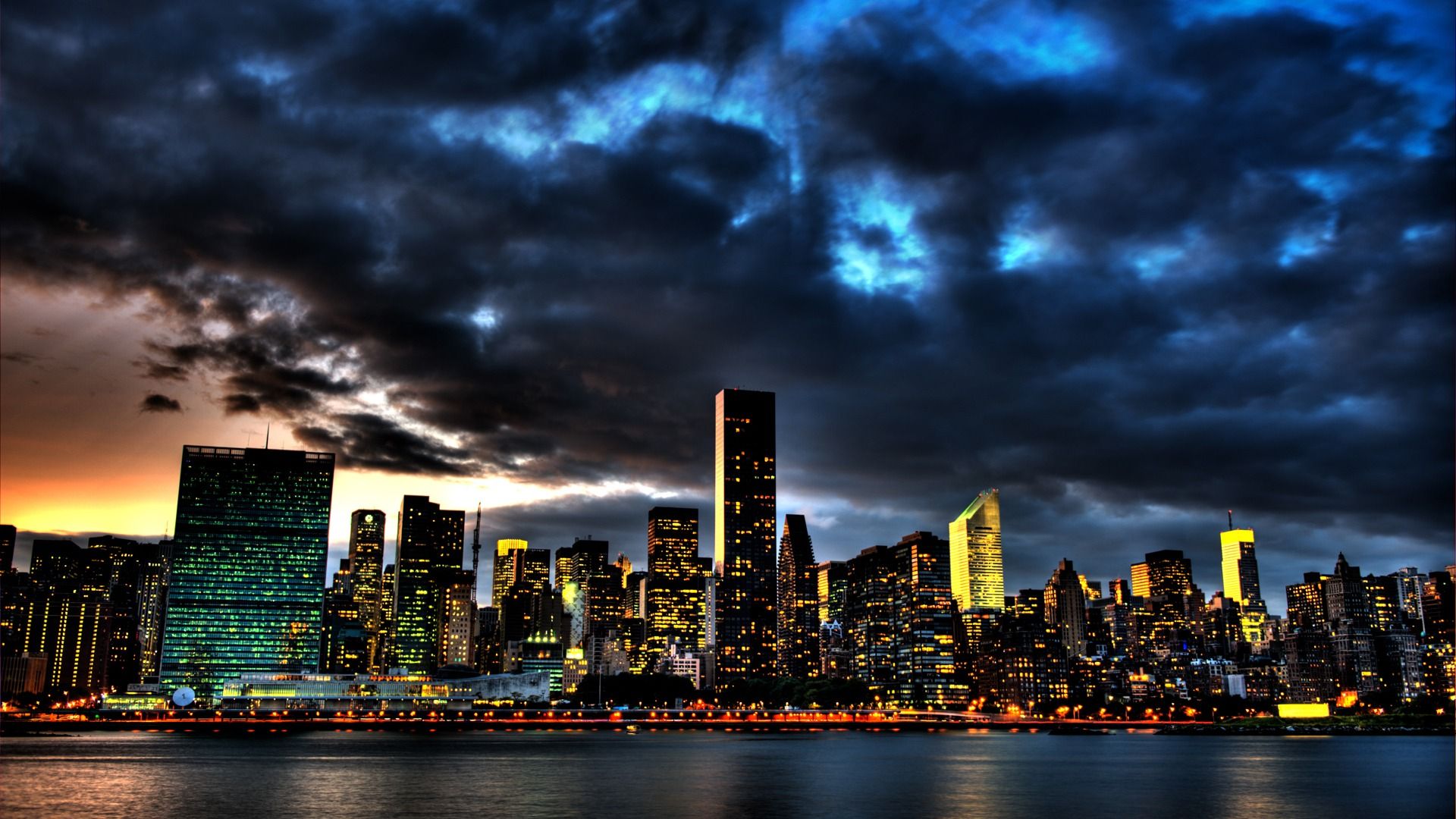 New York City Skyline 1080p Wallpaper HD Source