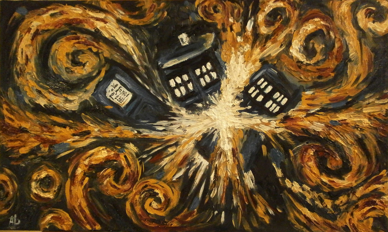 Doctor Who Background Van Gogh Rory I Died And Turned In To