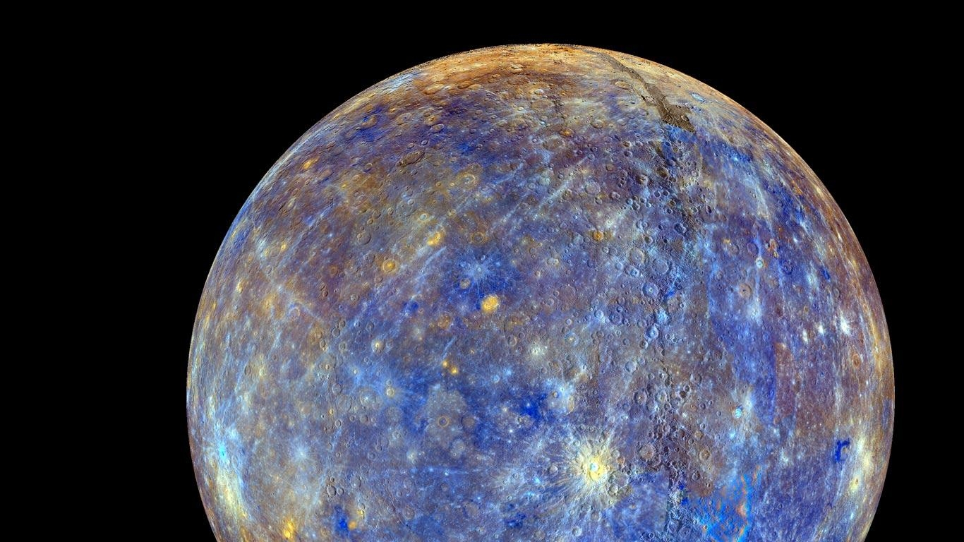 Mercury NASA Bing New Zealand Wallpaper 1366x768