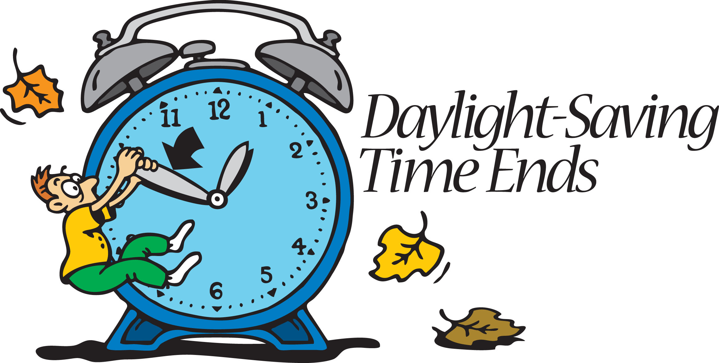 Daylight Savings Time Ends Clipart