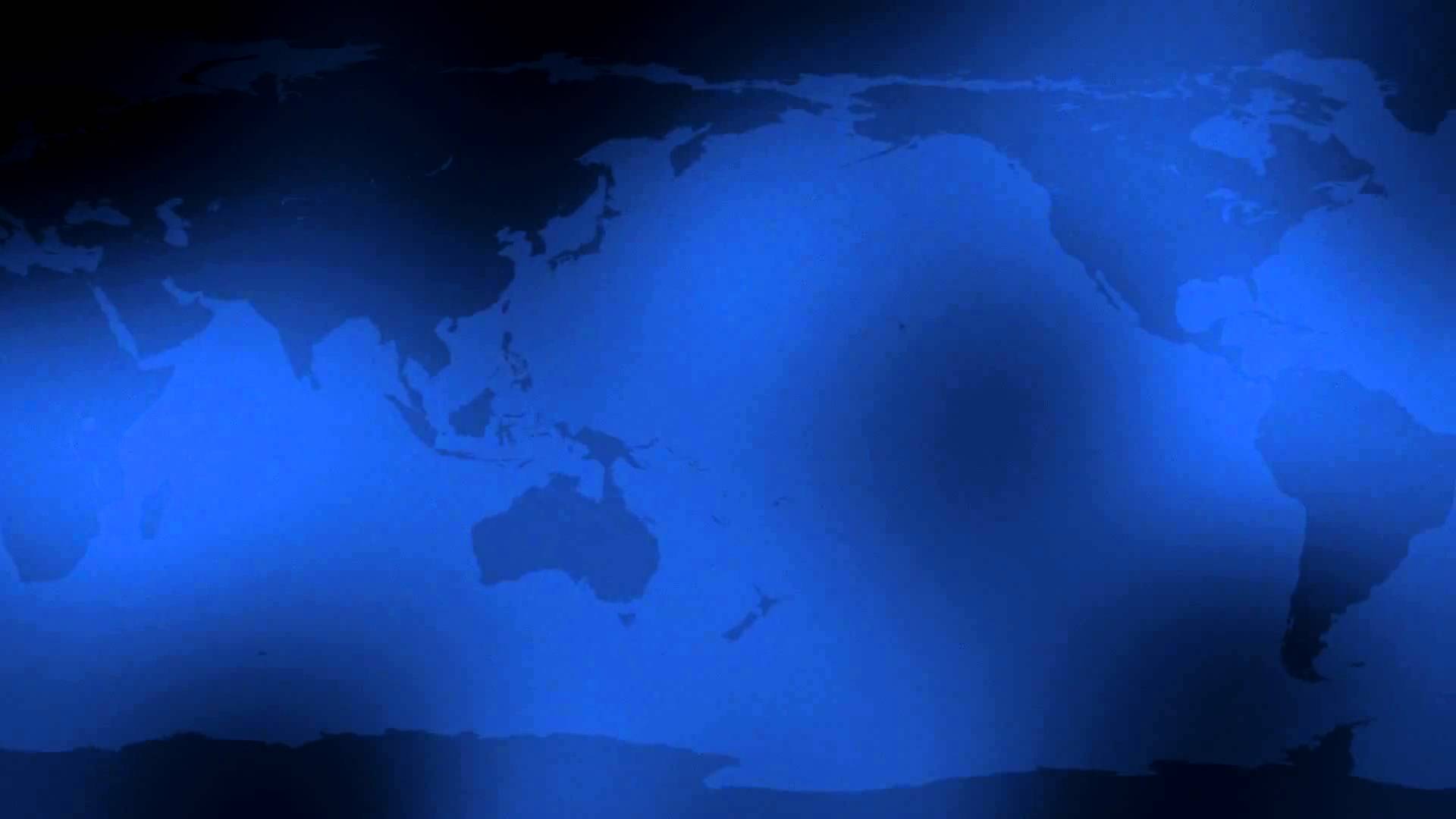 Blue Spinning Globe HD Background