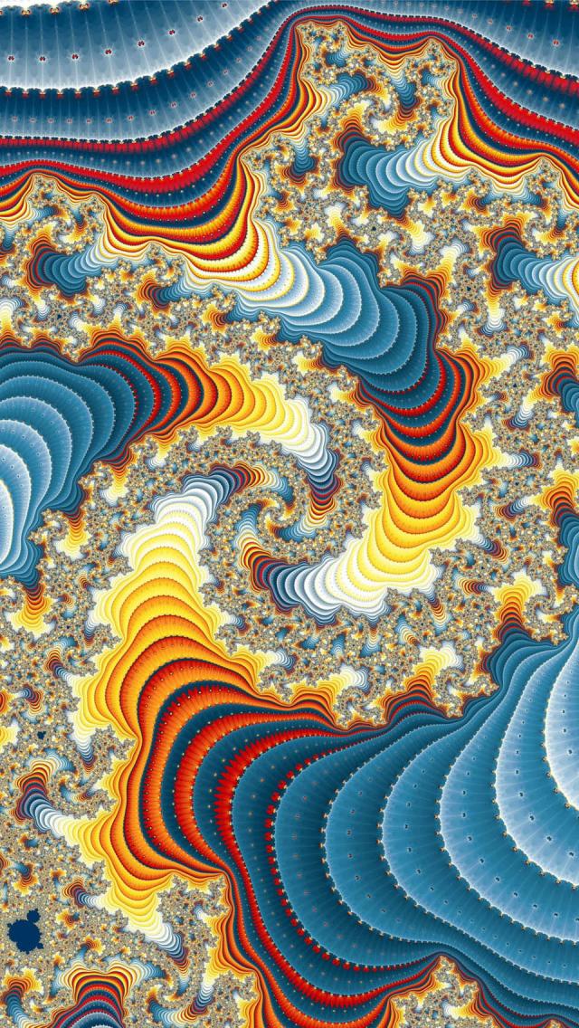 Psychedelic Art Spiral iPhone Wallpaper