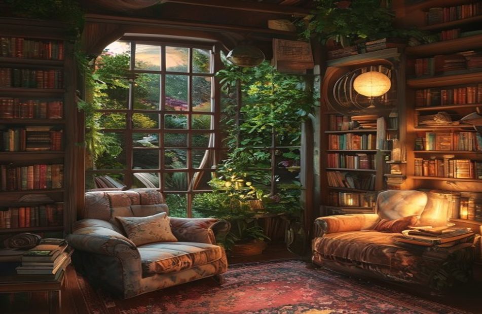 Library Wallpaper Image