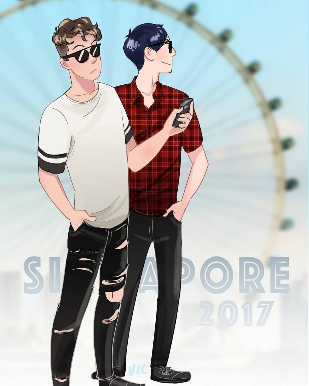 Singapooooore Mostly I Just Wanted To Draw The Ripped Jeans Haha
