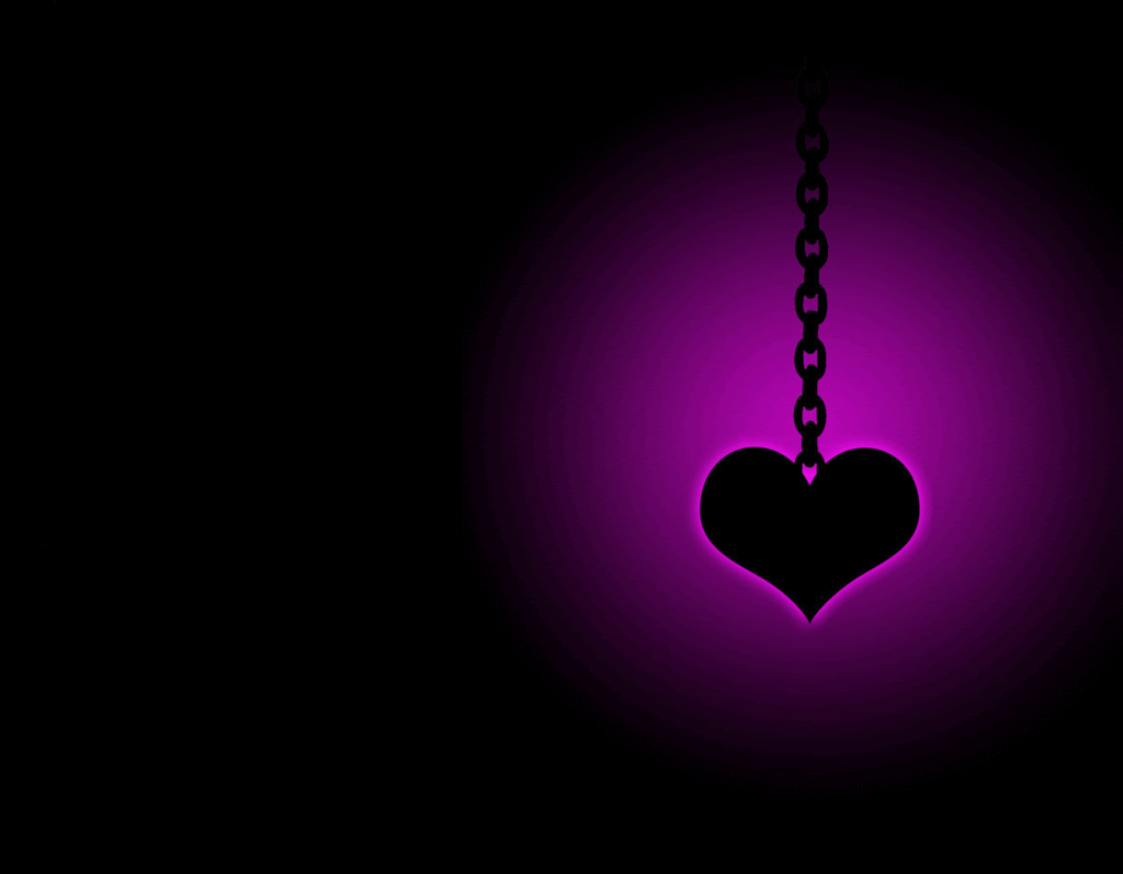 purple linked hearts