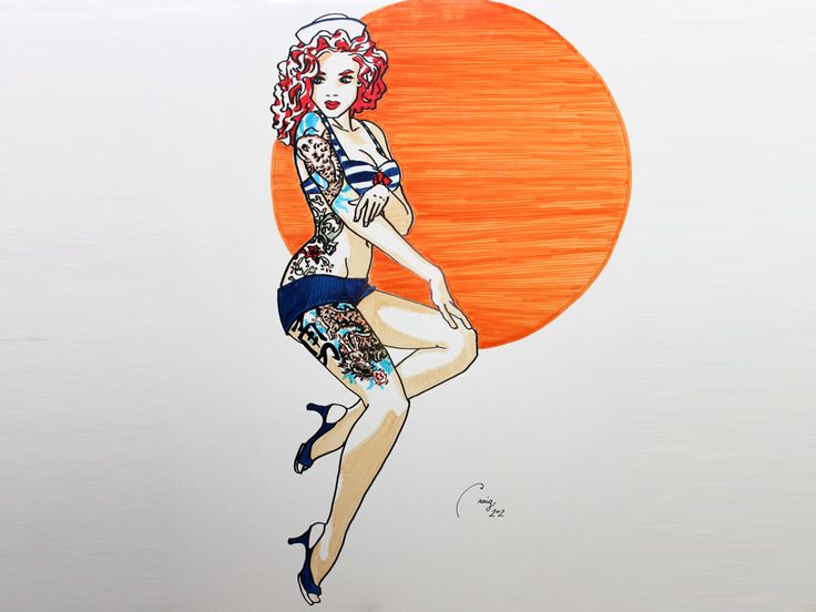 inked pin up girls