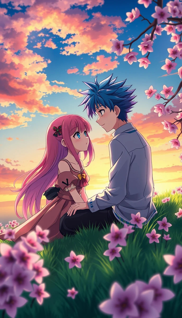 Anime Couple Mobile Wallpaper