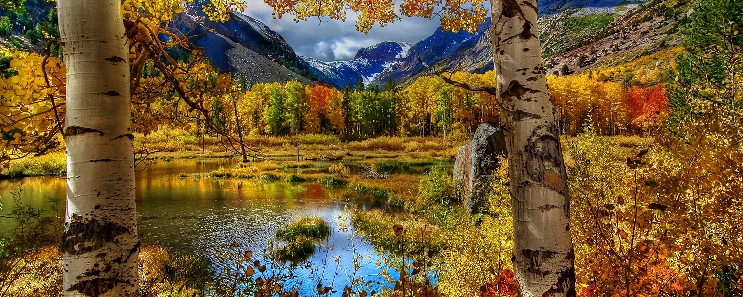 Dual Monitor Autumn Wallpaper Background Beautiful Best