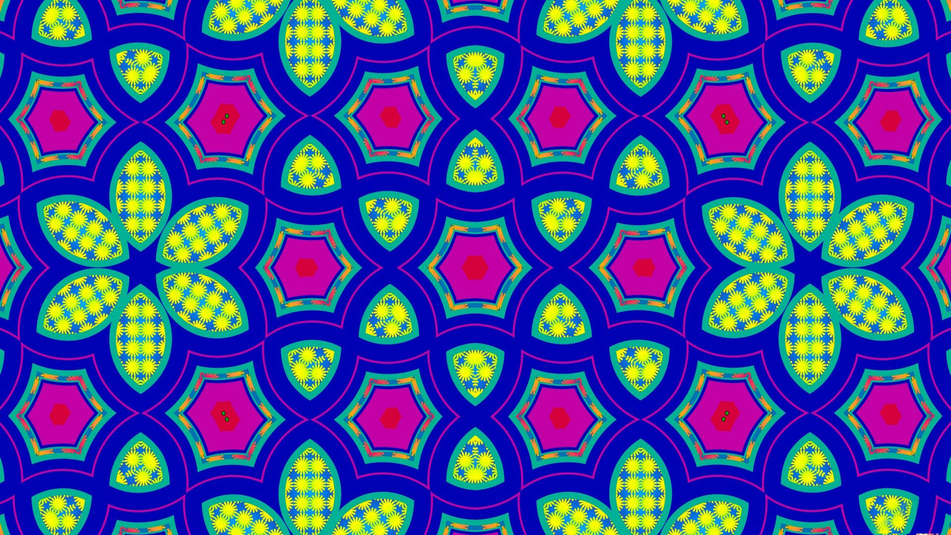 Wallpaper Pattern Kaleidoscope HD Widescreen