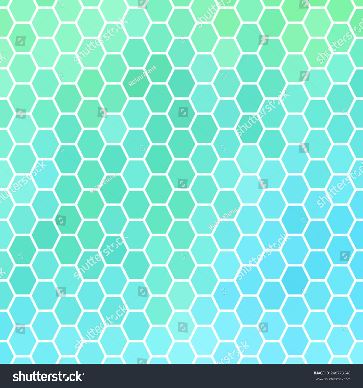 Abstract Vector Octagon Background Green Emerald Stock