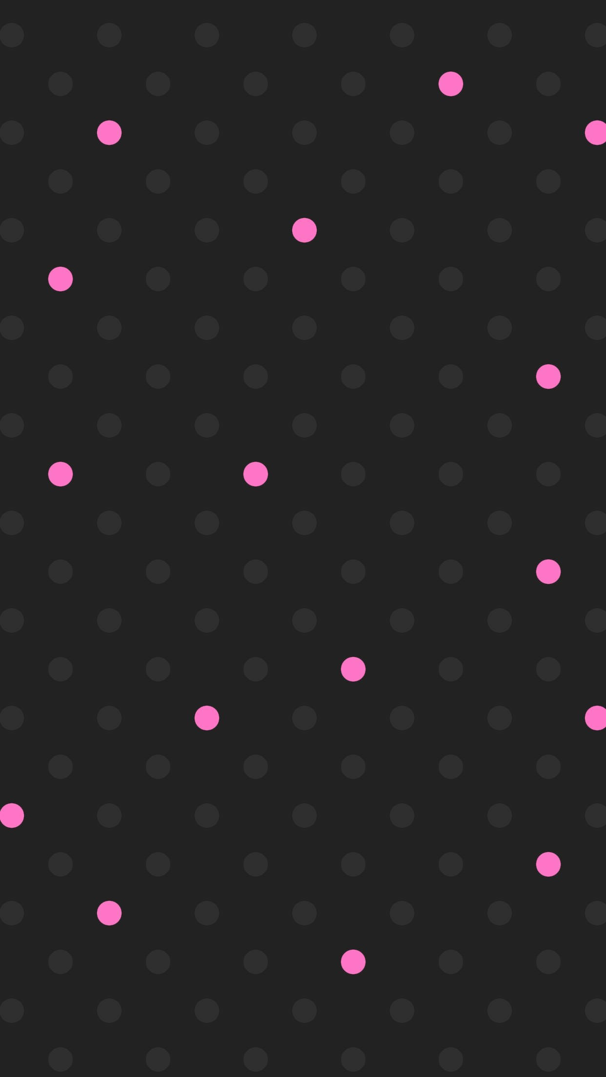 Black And Pink Aesthetic Dotted Pattern Wallpaper