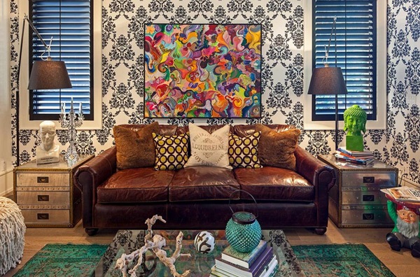 Mempercantik Ruang Tamu Dengan Wallpaper Dinding Rancangan Desain