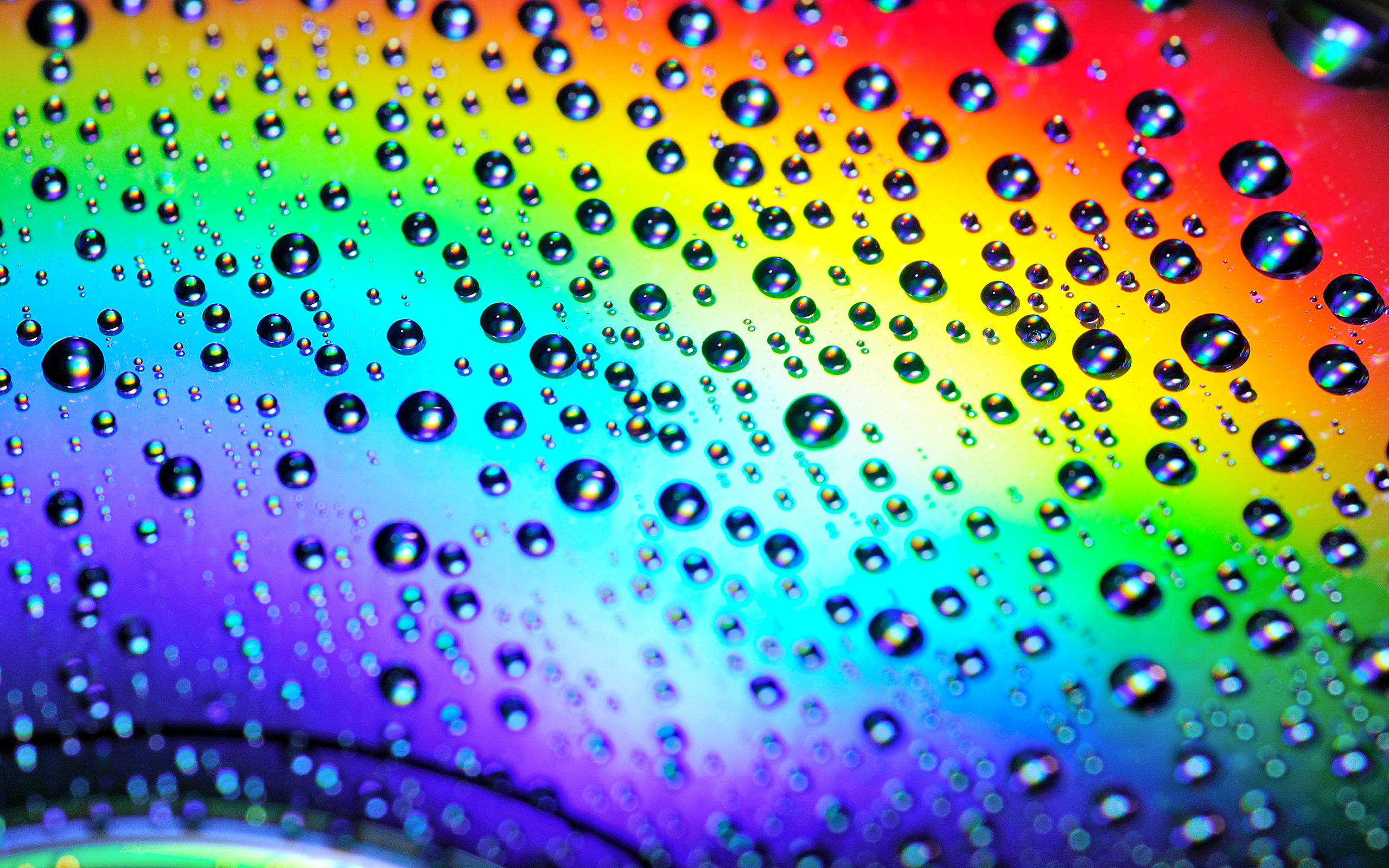 Hq Water Drop Son The Rainbow Wallpaper