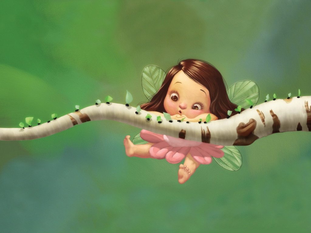 By Stephen Comments Off On Cute Fairy BirtHDay Wallpaper