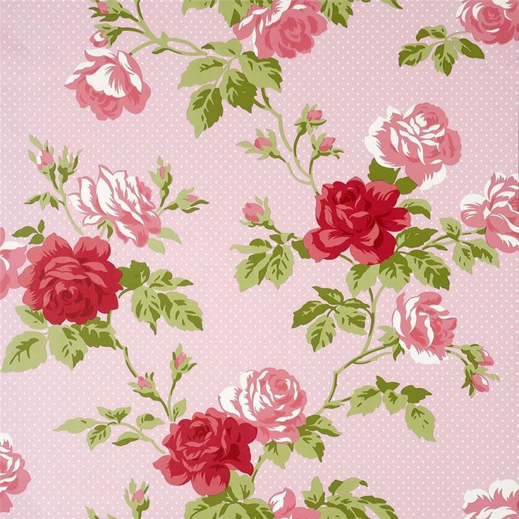Floral Bouquet Wallpaper Textile Print