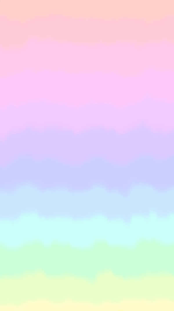 A Beautiful Pastel Rainbow Colors The Back Of An iPhone Wallpaper
