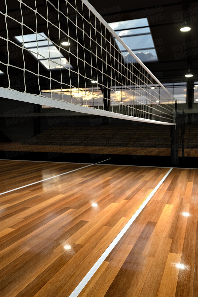Digital Sports Background Volleyball Court
