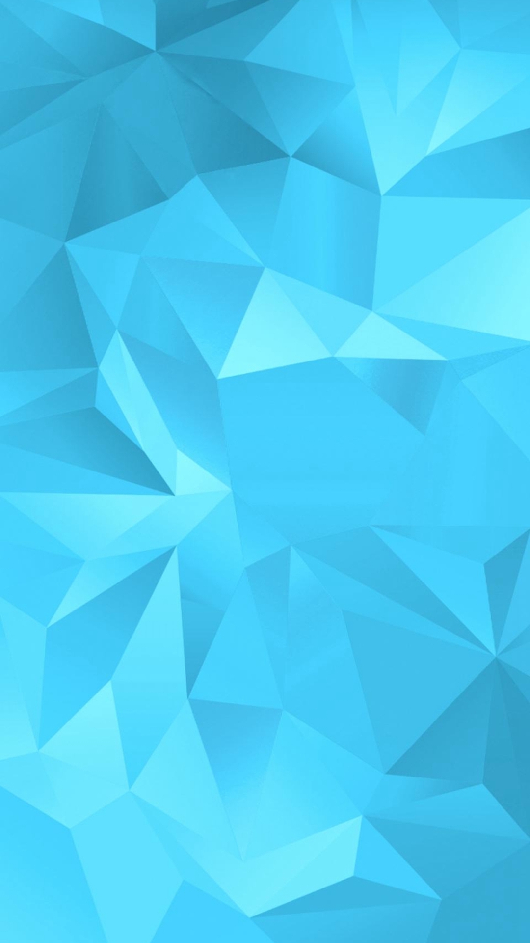 Simple Blue Fold Polygon Pattern Wallpaper iPhone