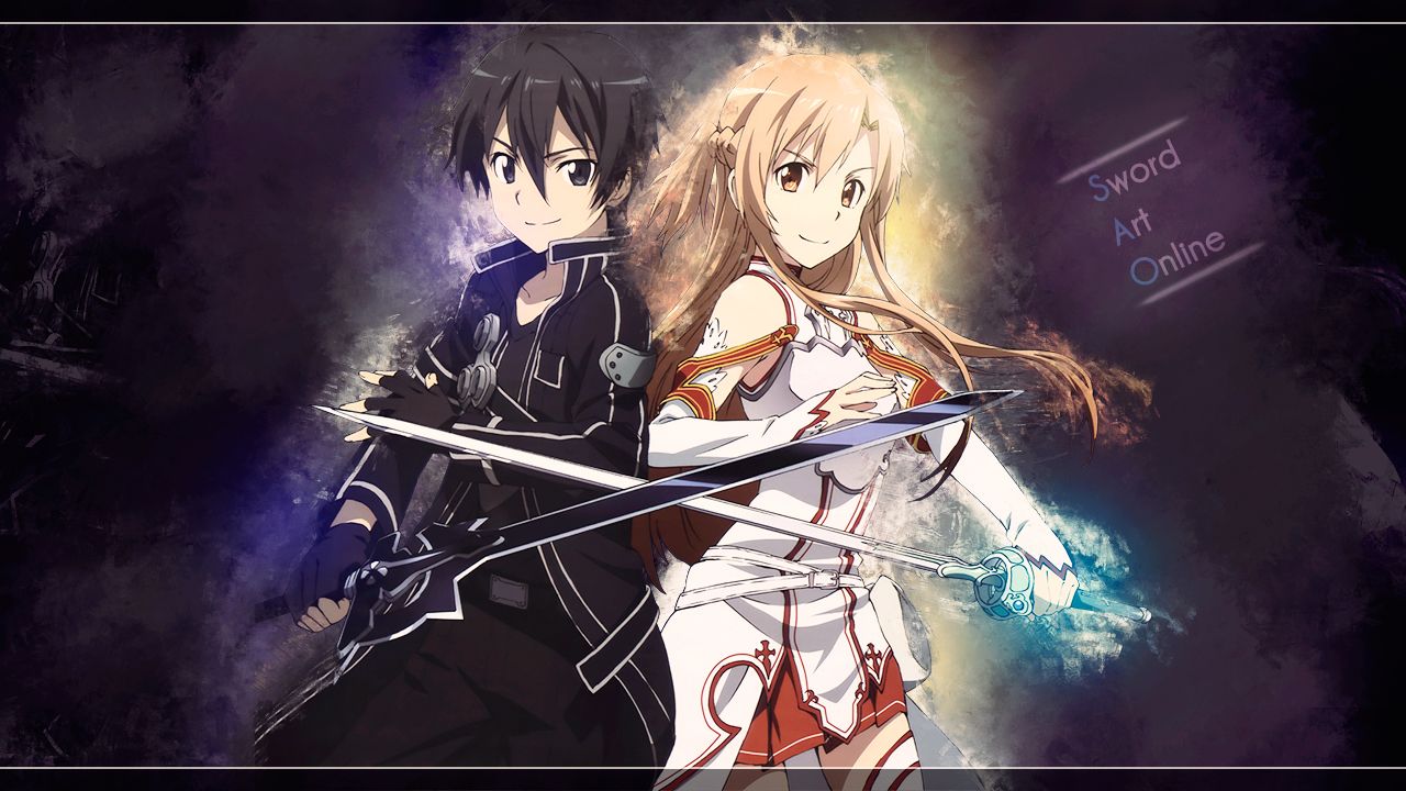 Kirito And Asuna Sword Art Online HD Wallpaper Desktop