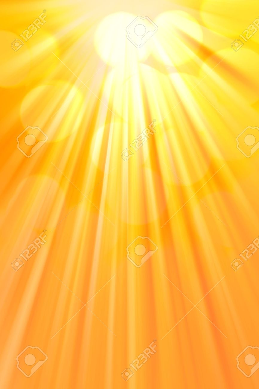 Bright Rays Of Warm Light Abstract Vertical Background Stock