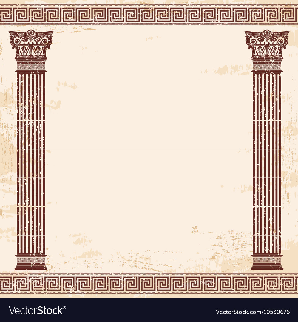 Greek Background Royalty Vector Image Vectorstock