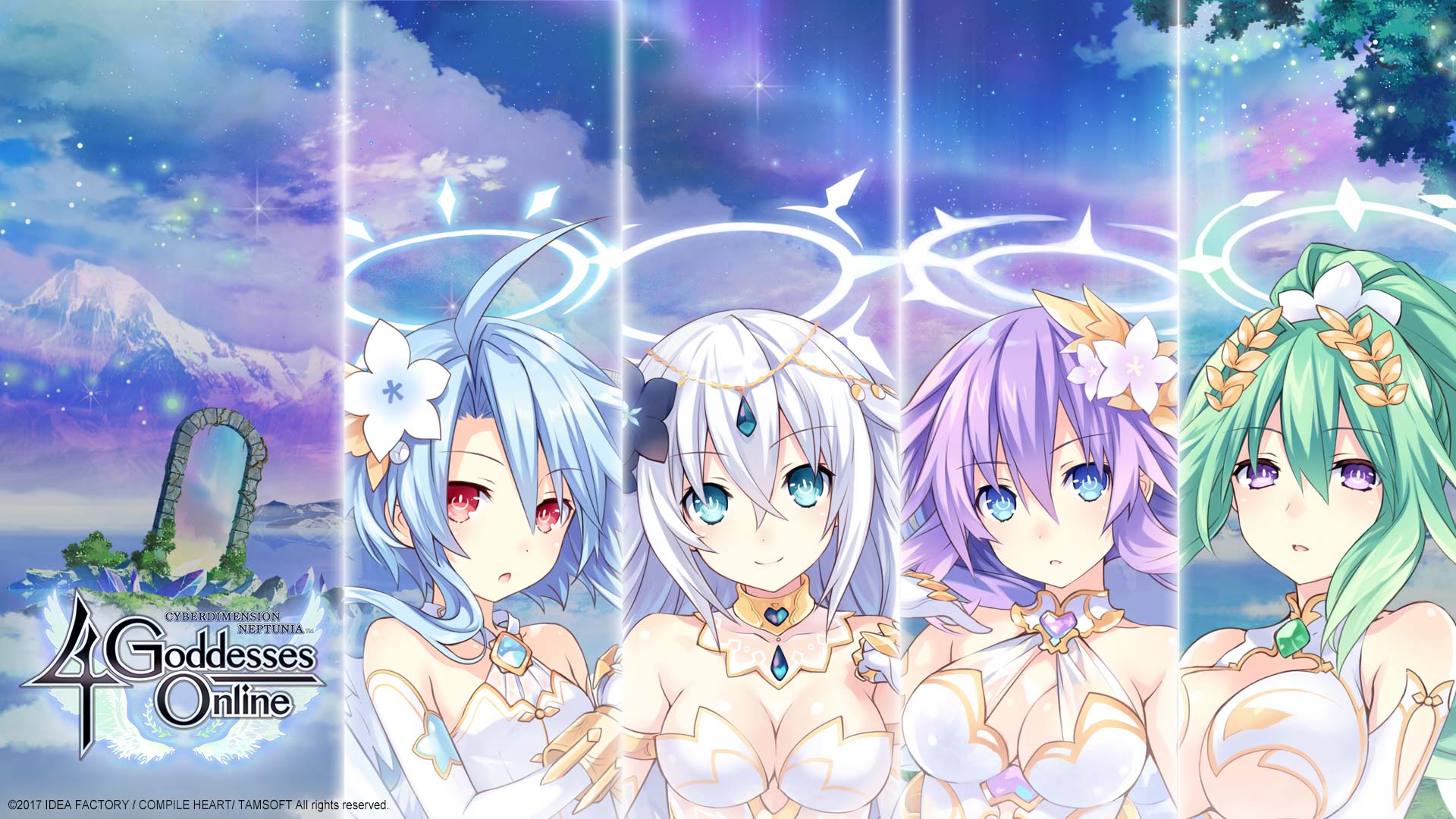 Cyberdimension Neptunia Goddesses Online Wallpaper