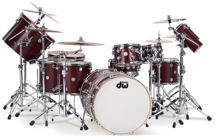 Dw Drums In Cherry Satin Oil Image