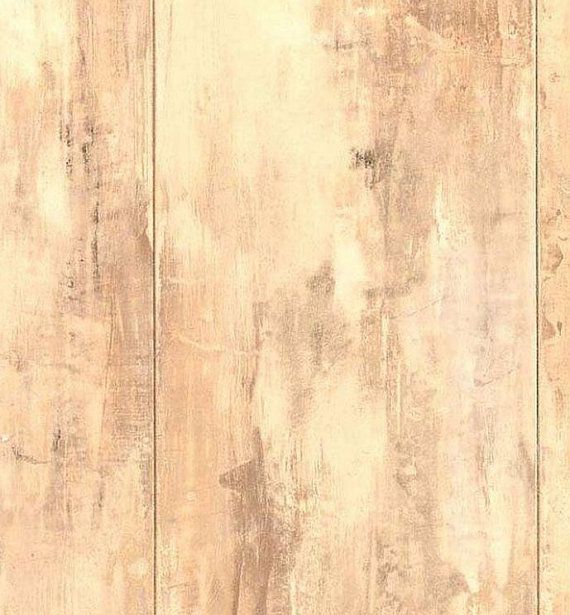 Faux Distressed Blond Wood Panel Grain By Wallpaperyourworld