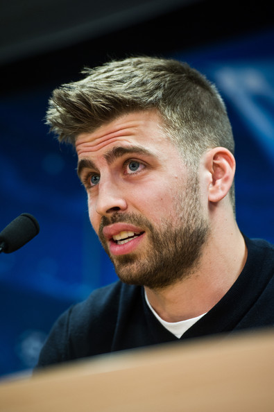 Gerard Pique Of Fc Barcelona Faces The Media During A