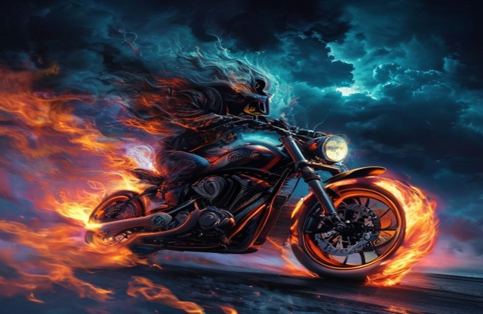 Ghost Rider Bike Wallpaper