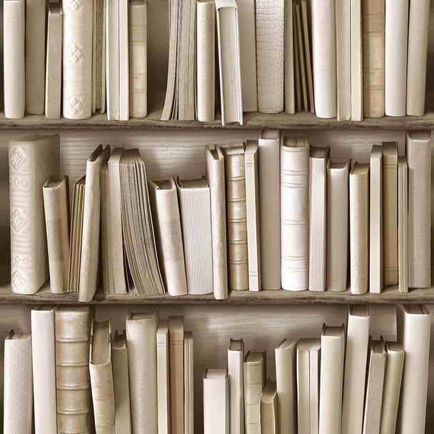 Wallpaper Looks Like Bookshelves That