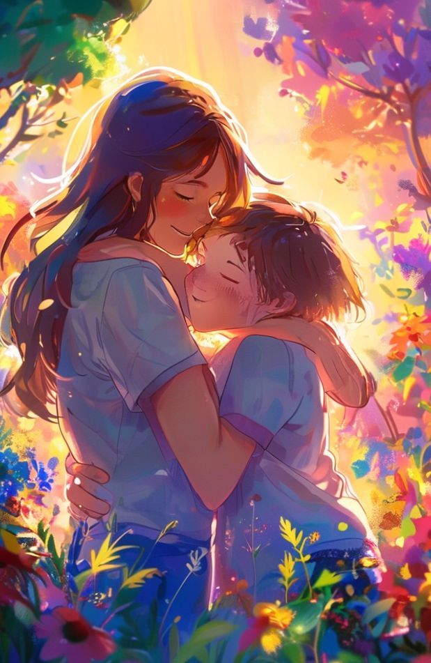 Anime Hug Wallpaper