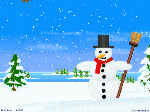 Happy Snowman Screensaver Shareware Version By Jutta Behling