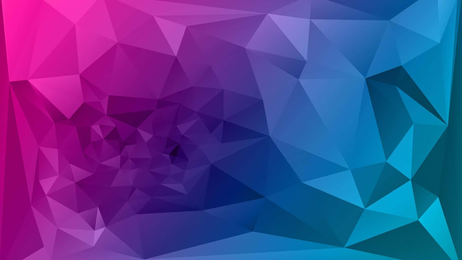A Blue And Purple Background With Triangles Wallpaper