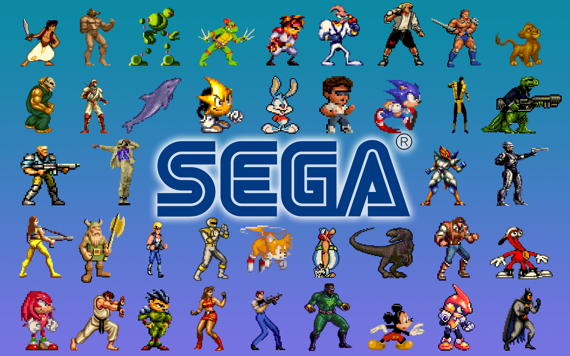 Sega Genesis Sprites Wallpaper